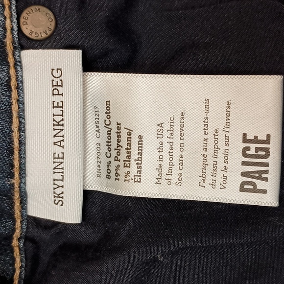 Paige Skyline Ankle Peg Jeans - Picture 6 of 9